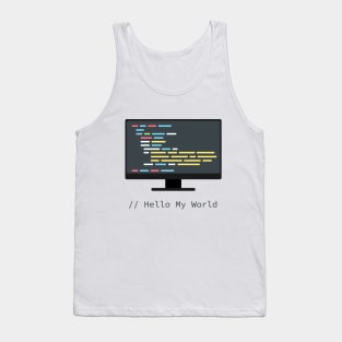 Hello My World Tank Top